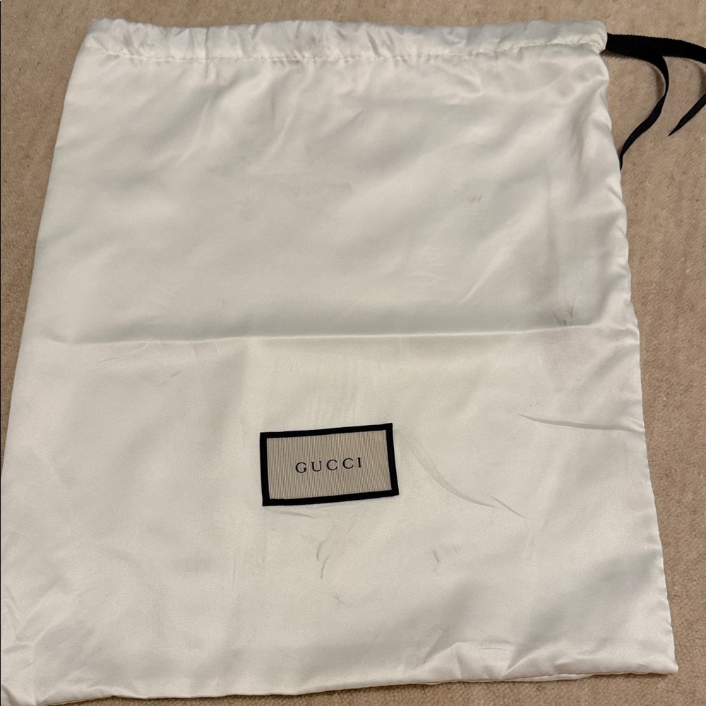 Gucci Ivory Satin Dust Bag